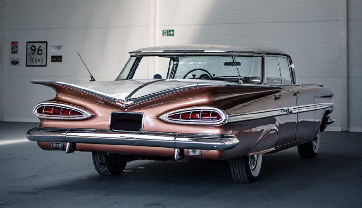 Chevrolet Impala Flattop 1958 - widok z przodu i lewego boku