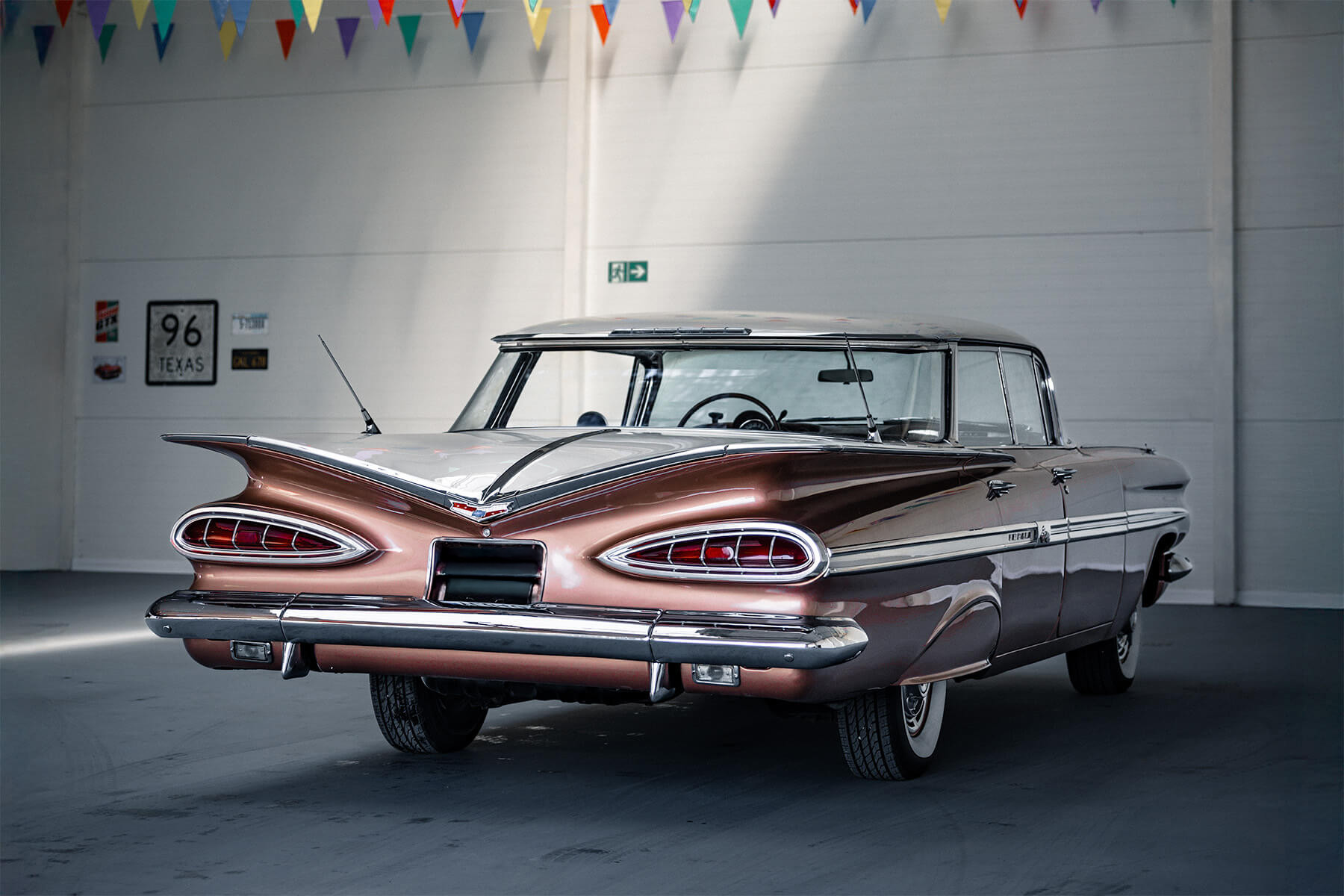 Chevrolet Impala Flattop 1958 - widok z przodu i lewego boku